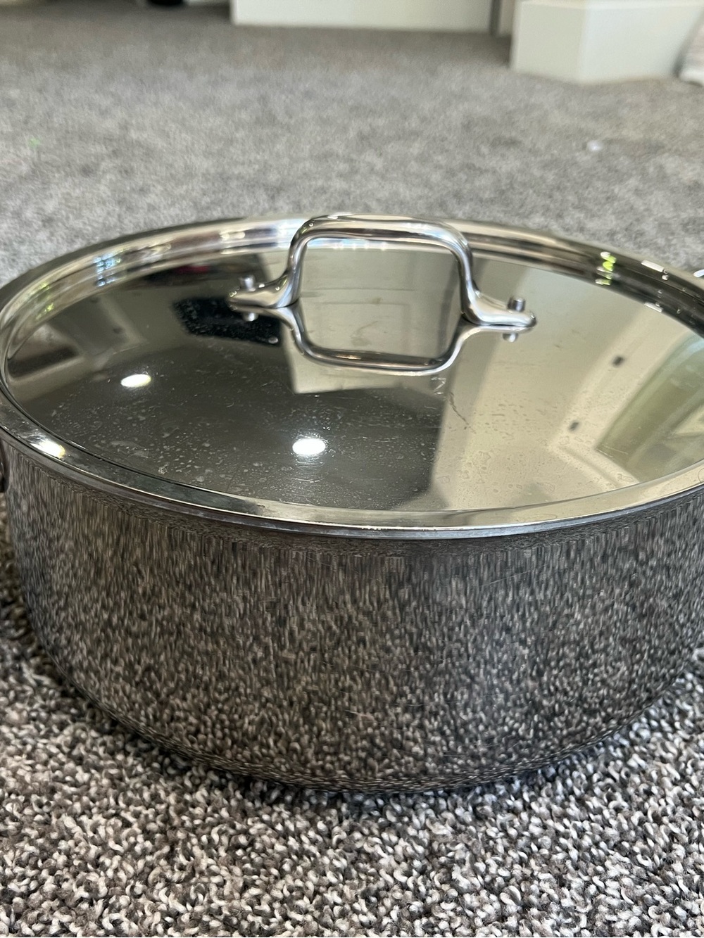 All-Clad D3® Tri-Ply Stainless-Steel Stock Pot 6 Quart with lid - Picture 3 of 9